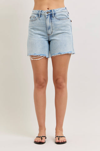 Evelyn Mid Rise Rigid Magic Dad Shorts
