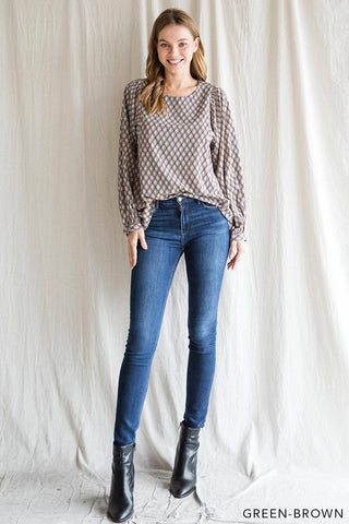 Boho Ethnic Print Soft Poly Women's Top |SFB