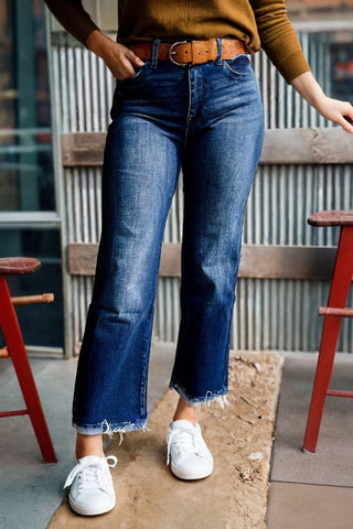 Mineral Wash High Waist Flared Jeans |SFB