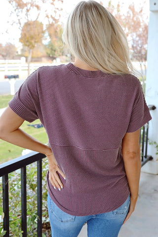 Toadstool Plain Corded Mock Neck Shirt |SFB