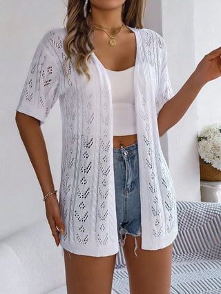 Cut-Out Knitted Cardigan|SFB