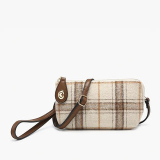 Kendall Plaid Crossbody/Wristlet