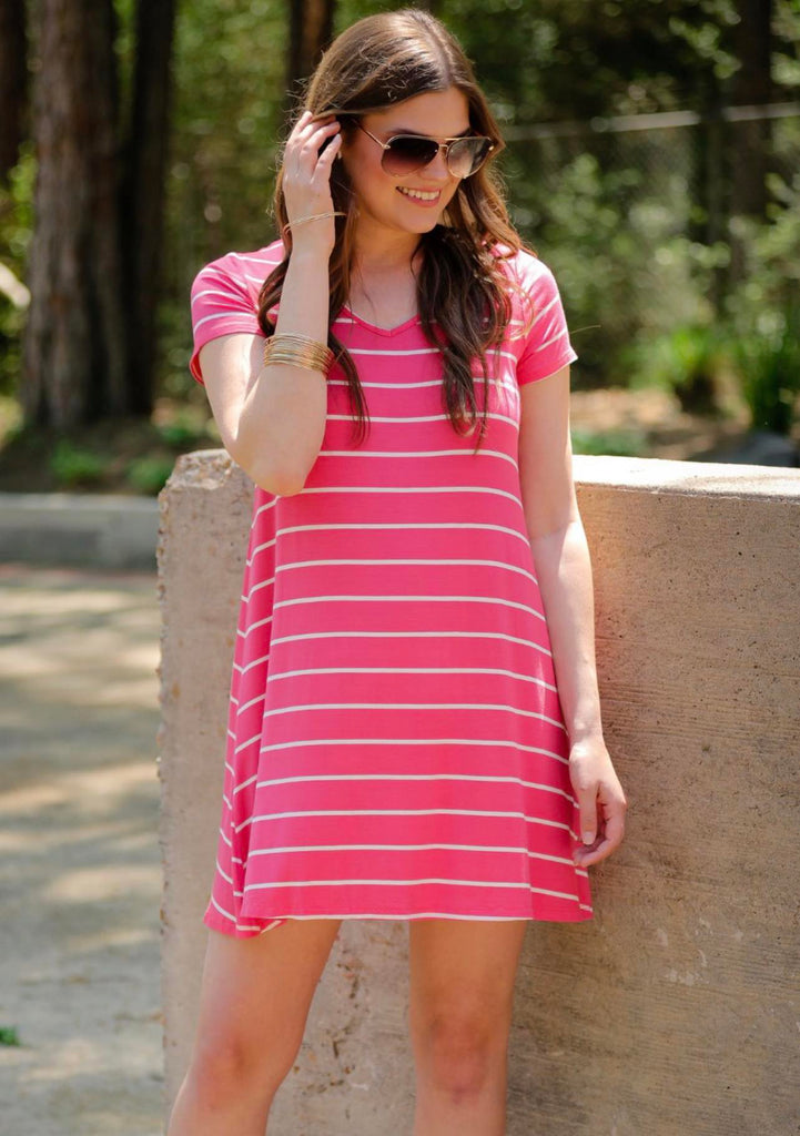 Jess Lea Striped T-Shirt Dress |SFB