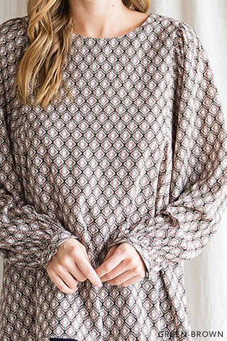 Boho Ethnic Print Soft Poly Women's Top |SFB