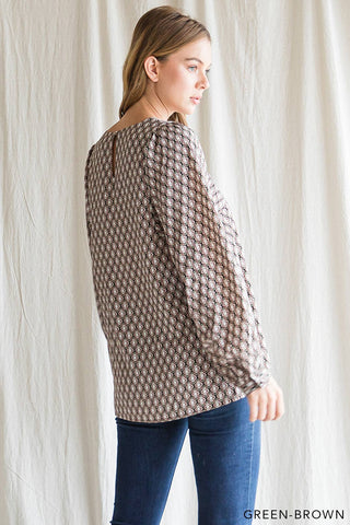 Boho Ethnic Print Soft Poly Women's Top |SFB