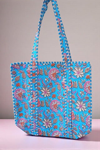 SC - ETA 1/30 - Beck Bright Blue Floral Tote Bag