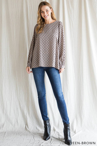 Boho Ethnic Print Soft Poly Women's Top |SFB