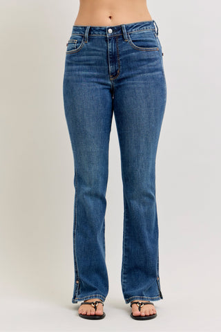 Casey Mid Rise Bootcut with Cell Phone Back Pocket & Slit
