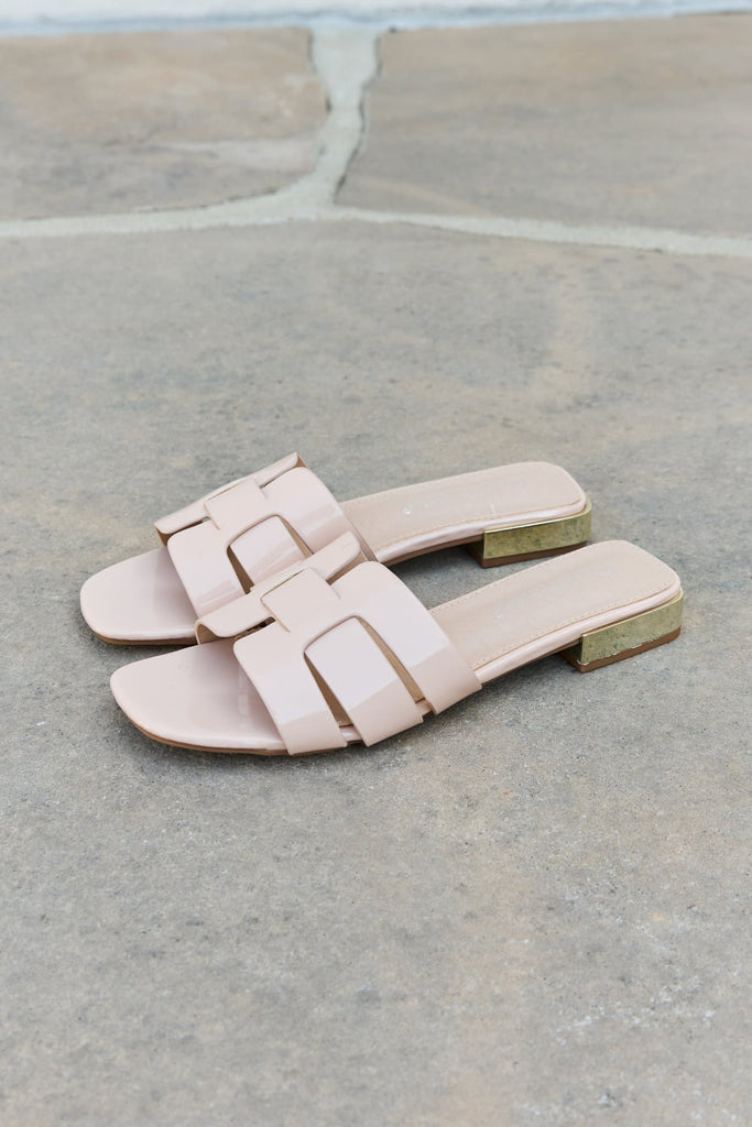 Weeboo Walk It Out Slide Sandals in Nude |SFB
