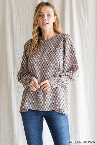 Boho Ethnic Print Soft Poly Women's Top |SFB