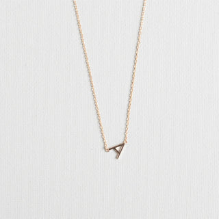 Initial Necklace In Gold