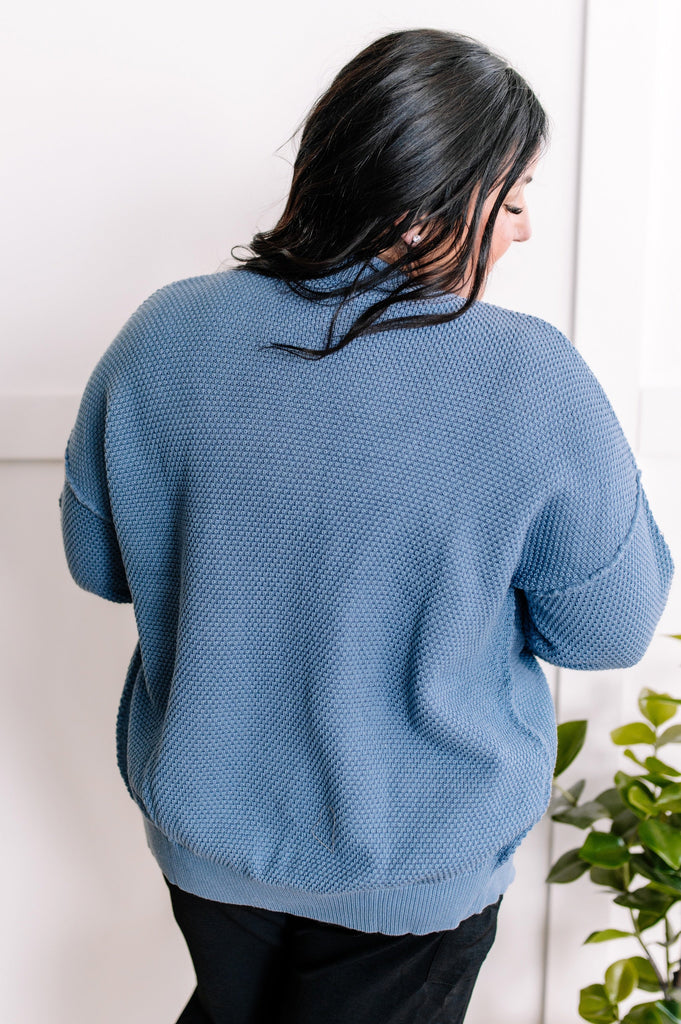 1.31 Button Front Sweater Cardigan Blue Nova |SFB
