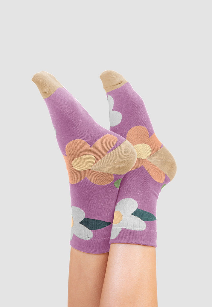 Multicolor Floral Print Socks |SFB