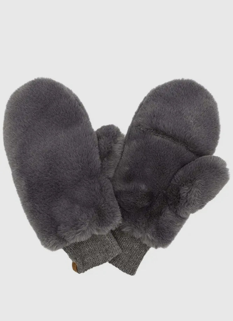 C.C Faux Fur Mittens with Shepherd Lining |SFB