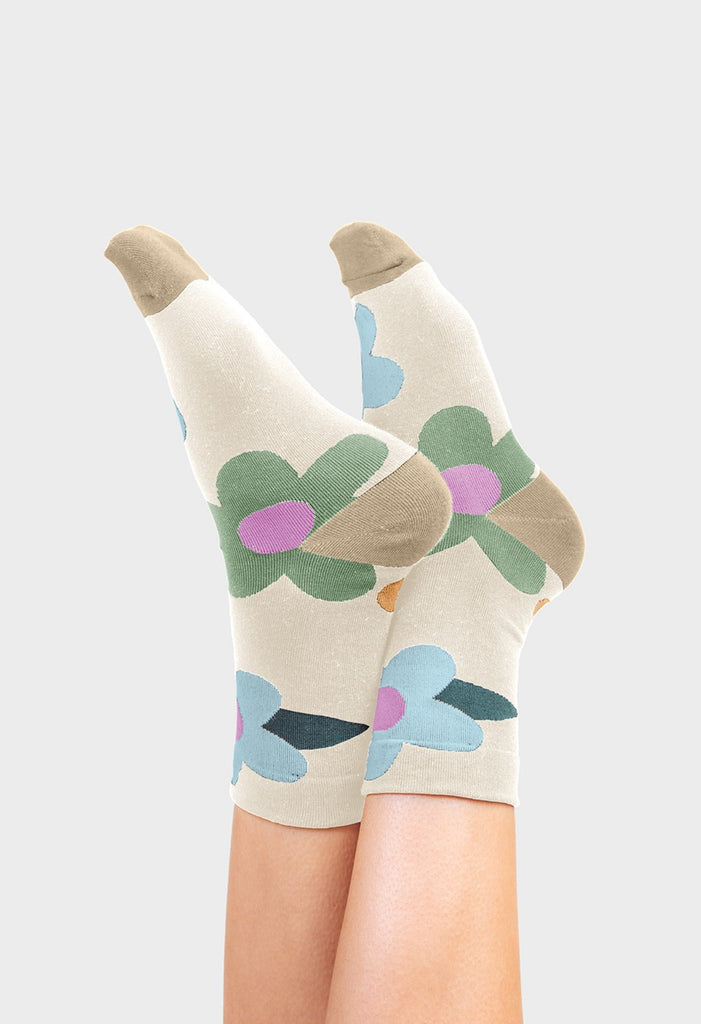 Multicolor Floral Print Socks |SFB