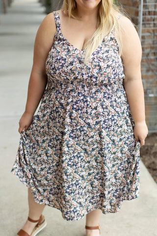 Cassidy Midi Dress - Micro Vintage Floral | SFB