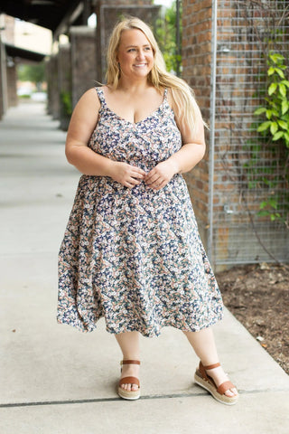 Cassidy Midi Dress - Micro Vintage Floral | SFB