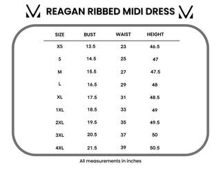 Reagan Ribbed Midi Dress - Rust | SFB