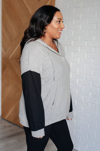Pull Up Your Sleeves Color Block Hoodie -9/30/2025