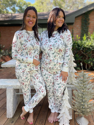 PREORDER: Holly Berry Pajama Pants Set