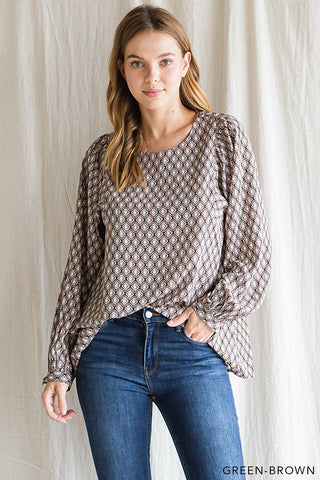 Boho Ethnic Print Soft Poly Women's Top |SFB