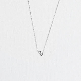 Initial Necklace Silver