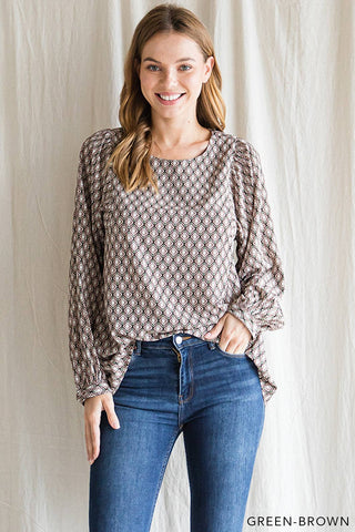 Boho Ethnic Print Soft Poly Women's Top |SFB
