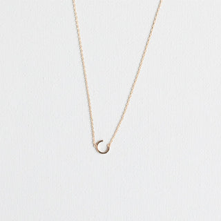 Initial Necklace In Gold