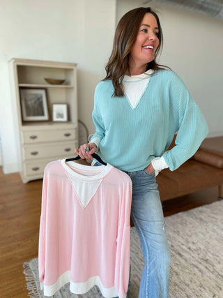 PREORDER: Taking It In Stride Corded Top in Two Colors