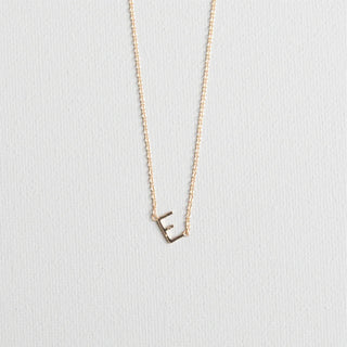 Initial Necklace In Gold