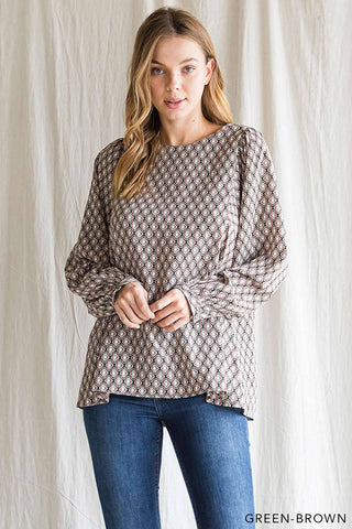 Boho Ethnic Print Soft Poly Women's Top |SFB