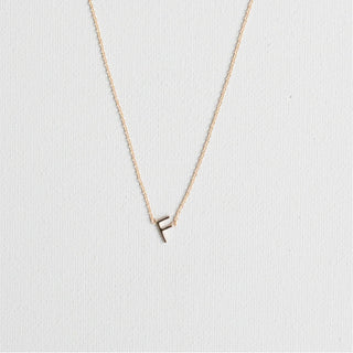 Initial Necklace In Gold