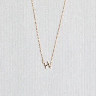 Initial Necklace In Gold