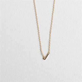 Initial Necklace In Gold