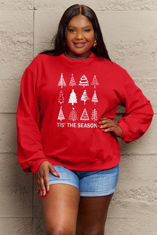 Simply Love Full Size Christmas Tree Graphic Sweatshirt