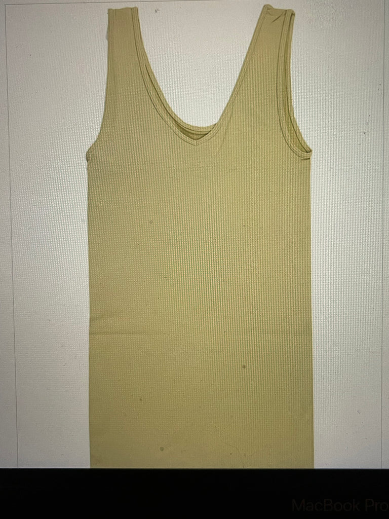 Wide Strap Tank Reversible V-Neck or Scoop Neck - One Size Fits Most